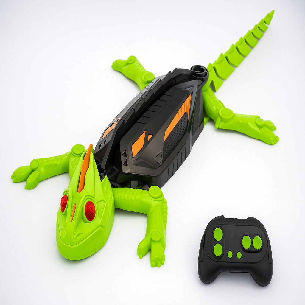 🦎 „Mega Wspinacz Jaszczurka – Sterowana Ścienna Jaszczurka z LED-oczami” 👀