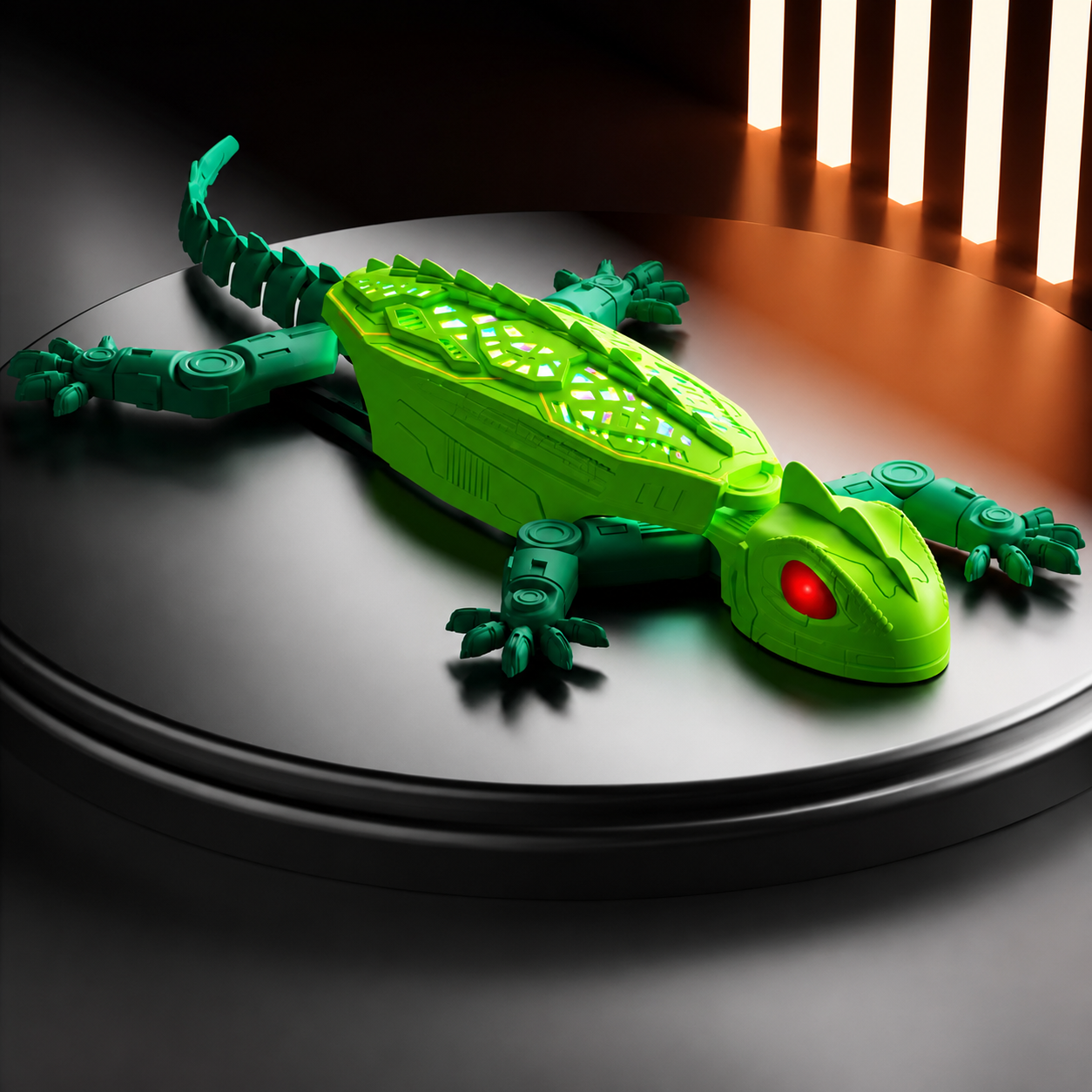🦎 Mega Wspinacz Jaszczurka – Sterowana Ścienna Jaszczurka z LED-oczami 👀