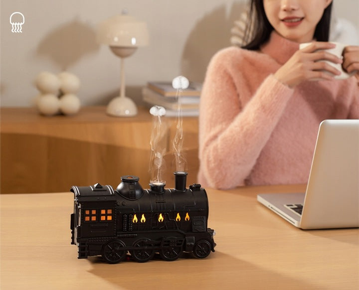 🚂 Dyfuzor aromatów „Lokomotywa” 💨 z efektem dymu i światłem LED 💡
